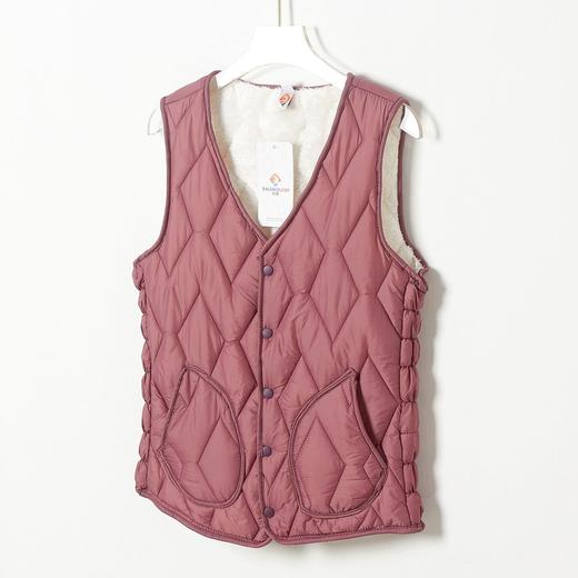 SX-8022新款加绒加厚舒适家居保暖冬季短款口袋修身贴袋马甲8022 商品图6