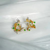 龢盒原创 清荷晨露 满钻耳钉 商品缩略图0