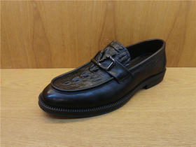 豪行男鞋2021春季欧版潮鞋11150918真皮低跟休闲皮鞋男士乐福鞋子