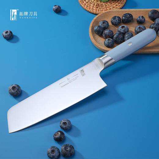 拓 星云菜刀切片刀进口不锈钢家用厨房切肉刀三德刀水果组合 商品图5