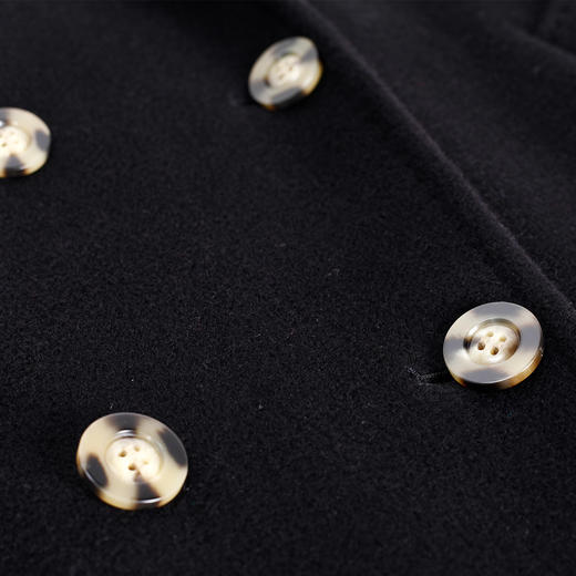 MH9J5斯尔丽瑟俪2022年冬上新商场同款复古双排扣简约过膝长款大衣外套 商品图3