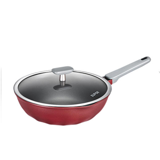 苏泊尔钛魔力火红点不沾晶铸系列不沾煎锅炒锅NC30WA3 商品图0