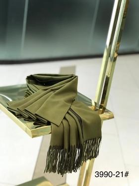 优品堂【青春无悔】两面双色拉绒长巾