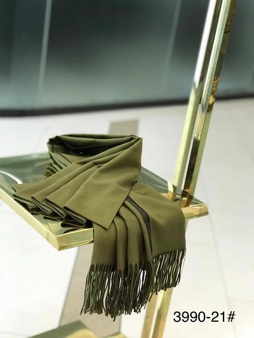 优品堂【青春无悔】两面双色拉绒长巾 商品图0