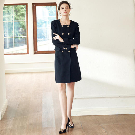 西装连衣裙女夏高级感正式场合职业装气质女神范通勤显瘦修身裙子 商品图3