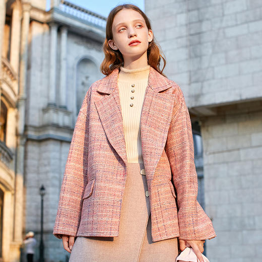 @欧芮儿2019冬装中长款毛呢外套 商品图0