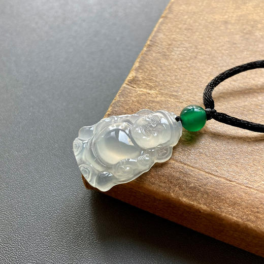 冰种翡翠精雕财神爷 商品图1