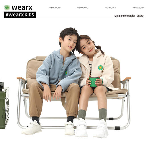 完型儿童光暖绒绒衣冬季儿童长袖外套抓绒衣 商品图4