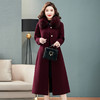 双面羊绒大衣，狐狸毛领中长款过膝羊毛呢子外套KQ-832A85 商品缩略图2