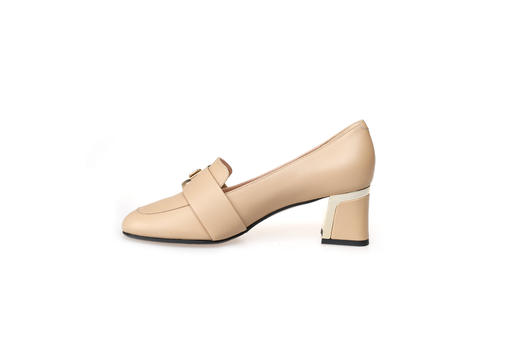 豪麟名鞋奥莱迪嘉女鞋乐福鞋羊皮革Z26223S杏色  原价3960元 商品图1