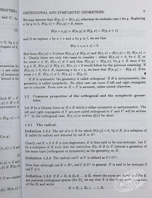 【中商原版】正交和辛克利福德代数 Orthogonal and Symplectic Clifford Algebras 英文原版 A Crumeyrolle 商品图8