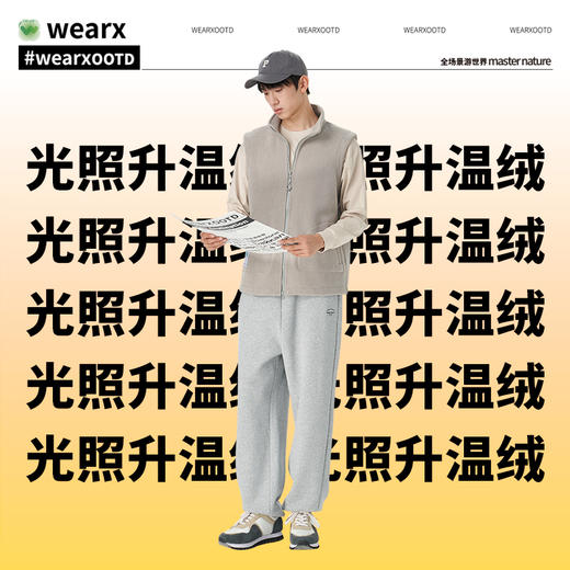 完型成人马甲光暖绒绒衣冬季长袖抓绒衣马甲 商品图2