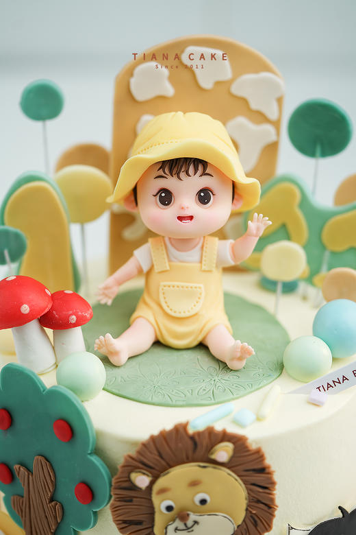 【纯手工翻糖定制】动物园周岁宝宝 商品图2