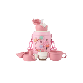 杯具熊阳光佩琪洞洞保温杯