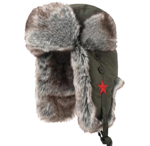 卡蒙防水防寒钓鱼登山帽 男毛绒护耳雷锋帽冬季滑雪棉帽飞行员潮 商品图2