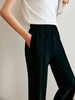 OLrain法式黑色休闲裤女秋季2022年新款宽松直筒阔腿拖地运动卫裤 商品缩略图1
