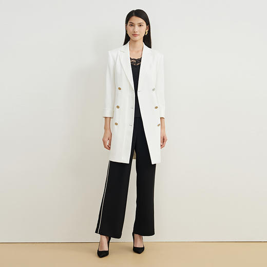 EITIE爱特爱秋季新款时尚洋气大气通勤百搭显瘦风衣外套女长6704403 商品图7