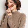 QHJY-JYBG22098女式羊毛衫纯色半高领打底衫毛衣加厚宽松套头羊毛针织衫冬季新款 商品缩略图2