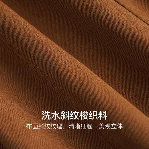 OLrain欧芮儿法式驼色半身裙女秋季2022新款高腰中长款a字伞摆裙 商品图3