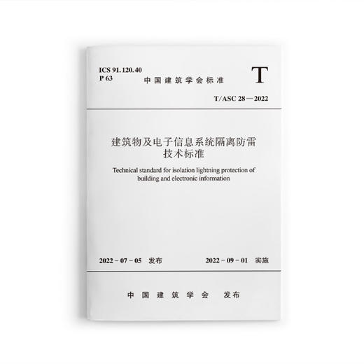 建筑物及电子信息系统隔离防雷技术标准T/ASC28-2022 商品图0