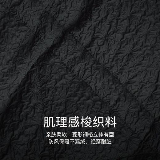 OLrain欧芮儿法式黑色小香风羽绒服女春2025新款中长款加厚外套 商品图3