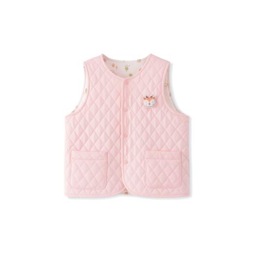 丽婴房-内衣类（冬）F2开衫背心1_浅粉 商品图2