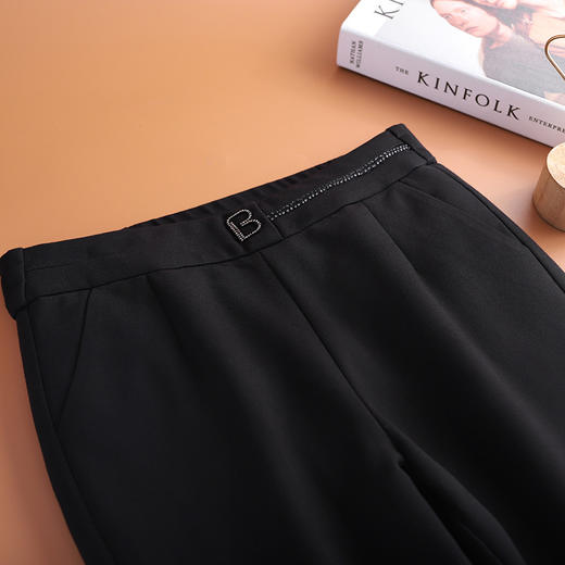 弹力修身时尚保暖鸭绒裤，松紧腰气质休闲羽绒小脚裤 TY-66156 商品图3