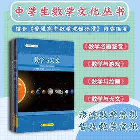 中学生数学文化丛书4册套 初等数学名题鉴赏+数学与天文+数学与游戏+数学与绘画