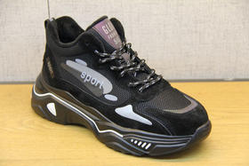 豪行冬款20451301厚底老爹鞋加绒女鞋百搭网红运动休闲鞋ins潮鞋