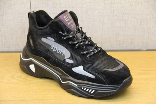 豪行冬款20451301厚底老爹鞋加绒女鞋百搭网红运动休闲鞋ins潮鞋 商品图0