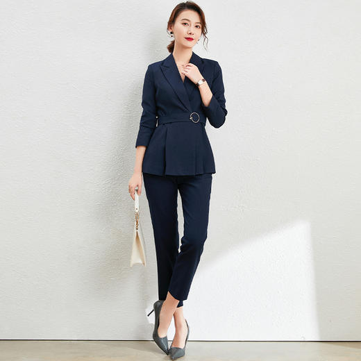 春秋职业装时尚气质西服经理工装西装套装女通勤正装韩版工作服ol 商品图2