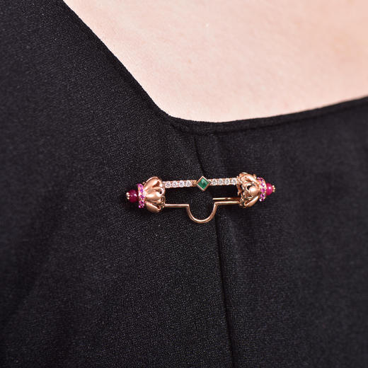 【连连惊喜】彩宝创意多用胸针 商品图2