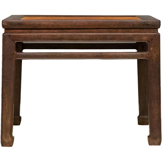 清中期 红木束腰直枨马蹄腿大禅凳 商品图5