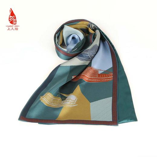 SAINTJOY/上久楷 真丝长巾 真丝长巾 大运河二号  CJS21028 商品图0