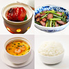 红烧肉1块+虾仁蒸蛋+腊味蒜苔+米饭 商品缩略图0