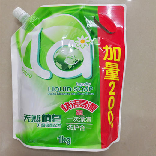 【9.9元/袋】妈妈壹选洗护合一洗衣液1kg（1000333） 商品图0