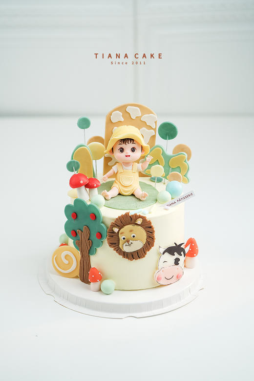 【纯手工翻糖定制】动物园周岁宝宝 商品图0