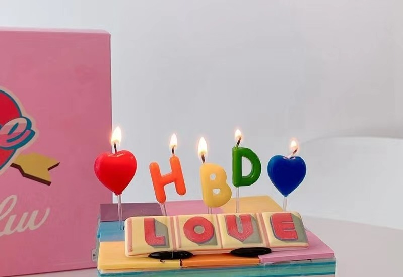 HBD爱心蜡烛