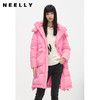 NEELLY纳俪商场同款冬季新款羽绒服女中长款连帽可脱卸廓形外套N22103L01084 商品缩略图0