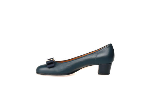 豪麟名鞋奥莱迪嘉女鞋皮鞋羊皮革V200.80P蓝色  原价3660元 商品图1