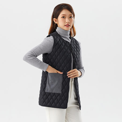 SX-2326时尚棉马甲保暖拉链口袋中青年马甲2326 商品图2