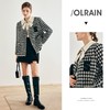 OLrain欧芮儿法式千鸟格短外套女深秋2022年新款小香风粗花呢上衣 商品缩略图0