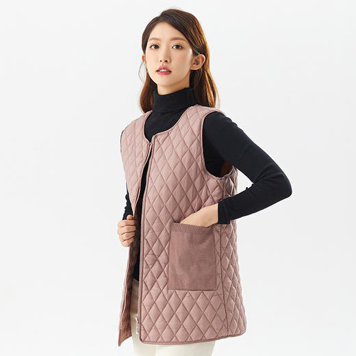 SX-2326时尚棉马甲保暖拉链口袋中青年马甲2326 商品图3