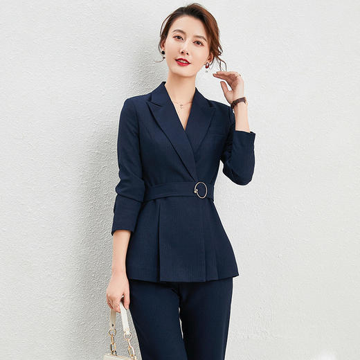 春秋职业装时尚气质西服经理工装西装套装女通勤正装韩版工作服ol 商品图1