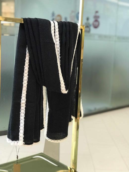 优品堂【唯美世界】羊毛勾边长巾 商品图7