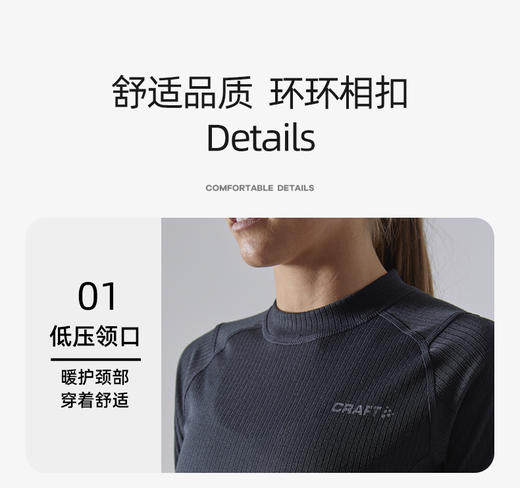 瑞典Craft贴身层 新款绿标运动保暖 男女款套装 商品图11