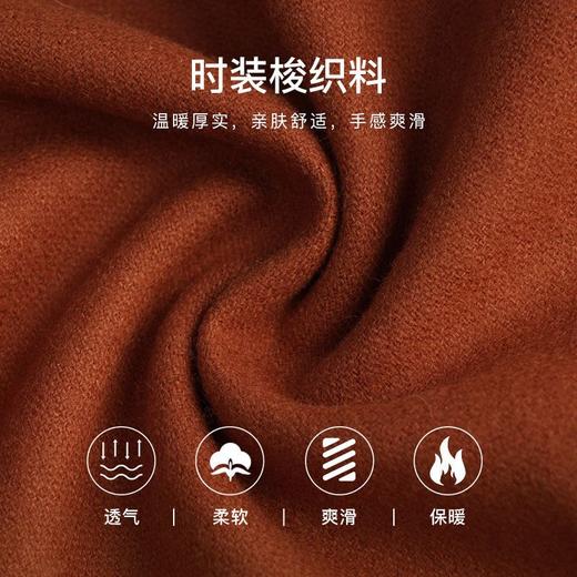 OLrain欧芮儿法式中长款半身裙女秋季2022年新款复古直筒开叉裙子 商品图3