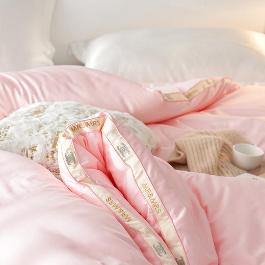 自然醒小香风烫钻绣花立体冬被 保暖亲肤秋冬被芯双人加厚冬季被子LFS 商品图4