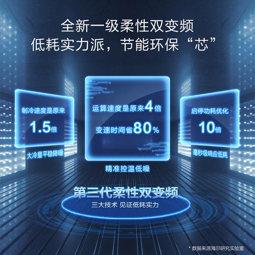 海尔（Haier）对开门冰箱 600L智能家用双开门大容量 一级变频静音节能 干湿分储 软冷冻变温 【星蕴银】 BCD-600WGHSSR5S9U1 商品图2