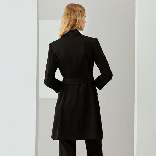 EITIE爱特爱秋季新款时尚洋气大气通勤百搭显瘦风衣外套女长6704403 商品图5